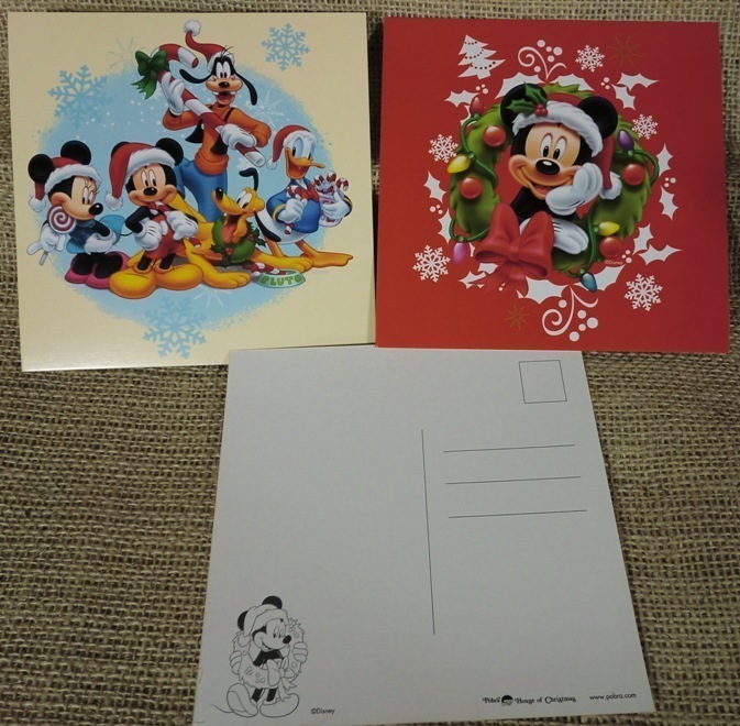 8 Disney julekort, enkelte, flotte motiver. 15 x 15cm