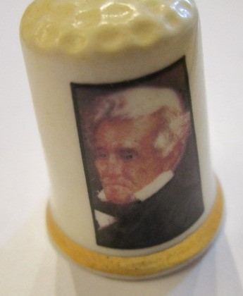 Fingerbøl med motiv af Andrew Jackson