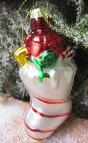 Juletræspynt i glas, figur