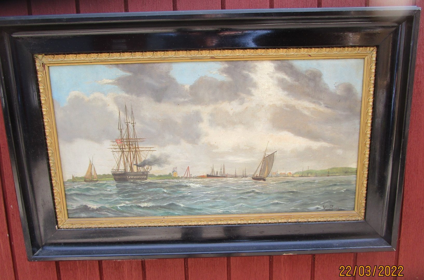 Maleri af Vilhelm Bille, olie på lærred