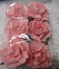 Kunstige lyserøde roser, 6 stk. i pakken