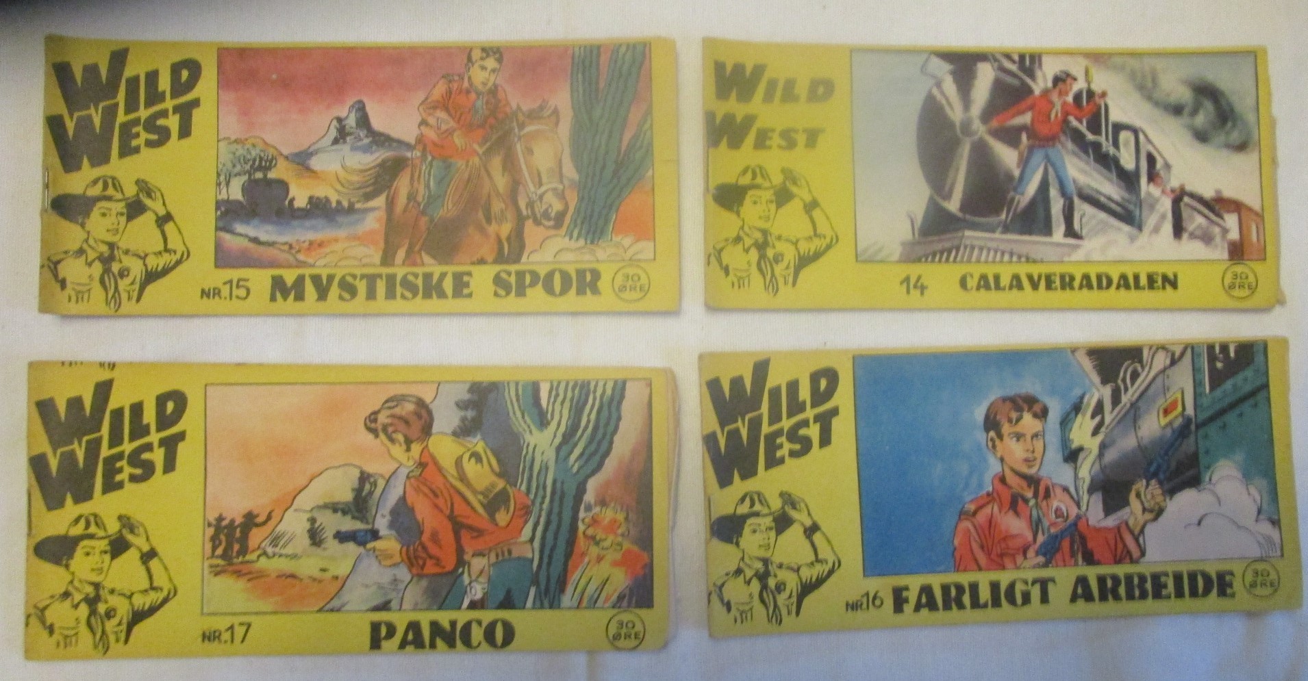 4 Wild West blade fra 1956