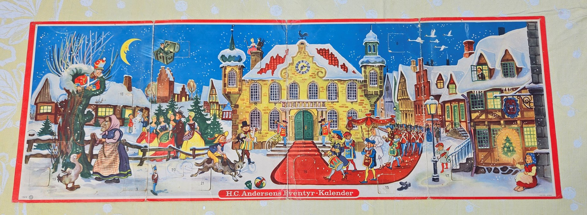 Gammel julekalender, med H.C. Andersens Eventyr
