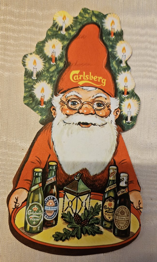Gammel Carlsberg reklame for øl