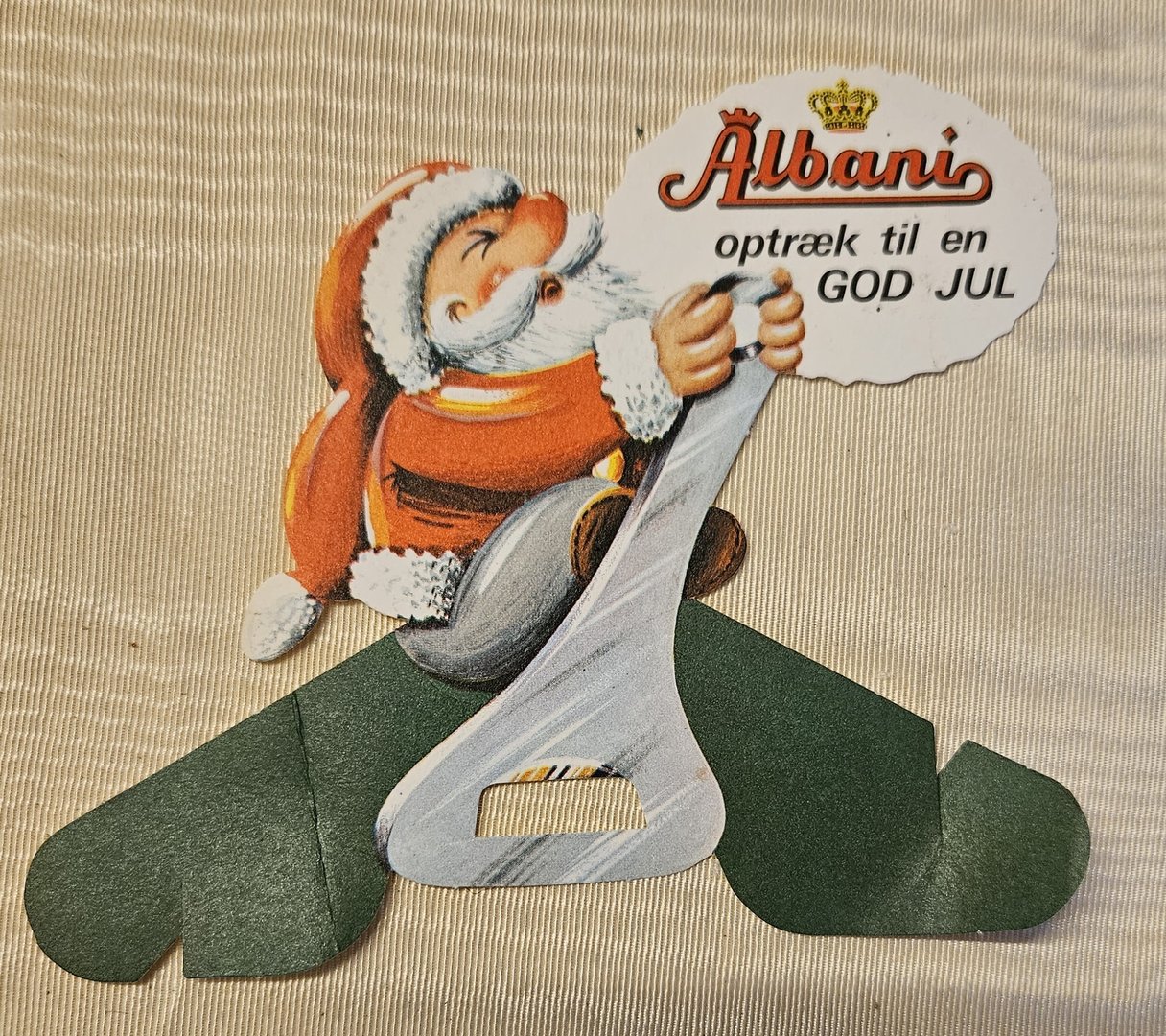 Gammel reklame, julepynt fra Albani